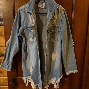 Distressed Denim Jacket